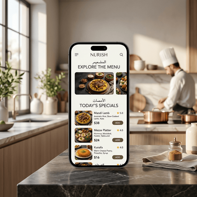 منيو إلكتروني ذكي